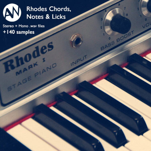 Sample pack cover image Rhodes Chords, Notes & Licks (Sample Pack)